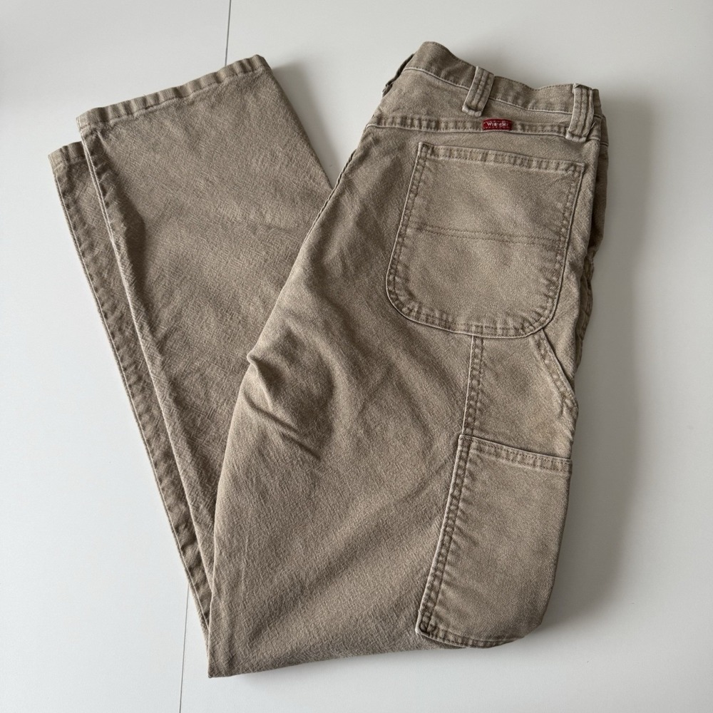 Wrangler Men's Utility Khaki Carpenter Pants‎ Beige Size 34x34 Straight Leg
